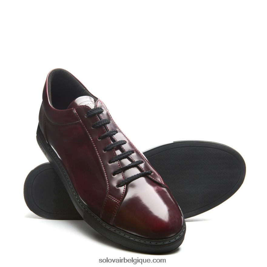 Solovair Paniers Végétaliennes Rub-off Rouge Cerise 070 48f40r232