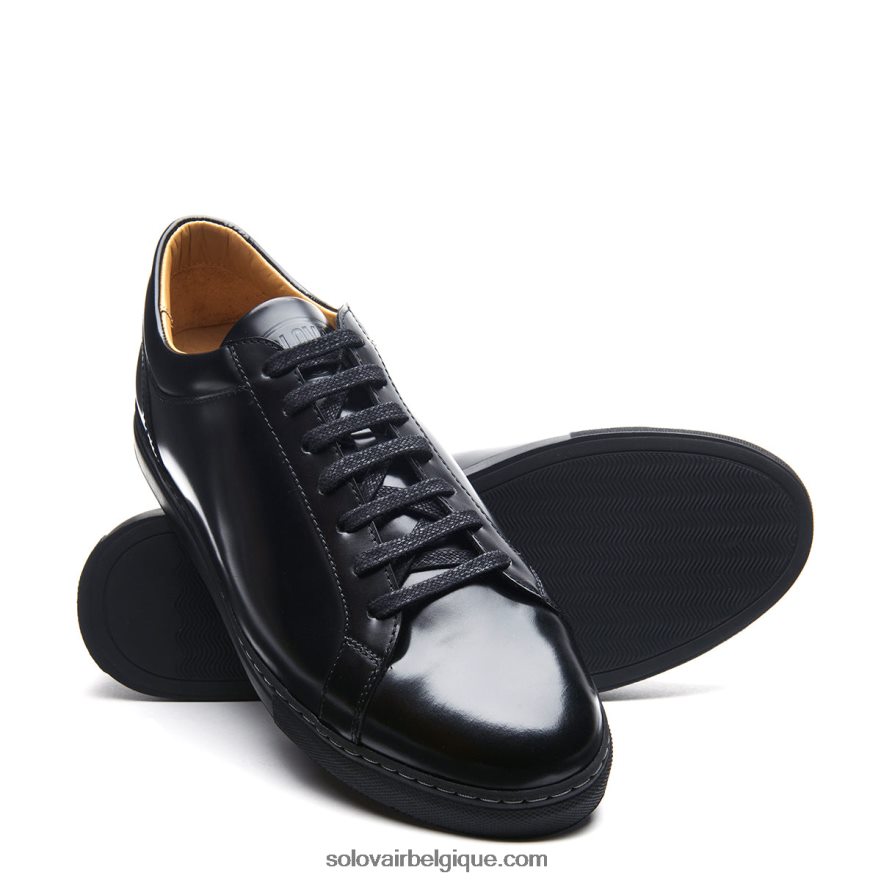 Basket Solovair Noir Brillant 070 48f40r226