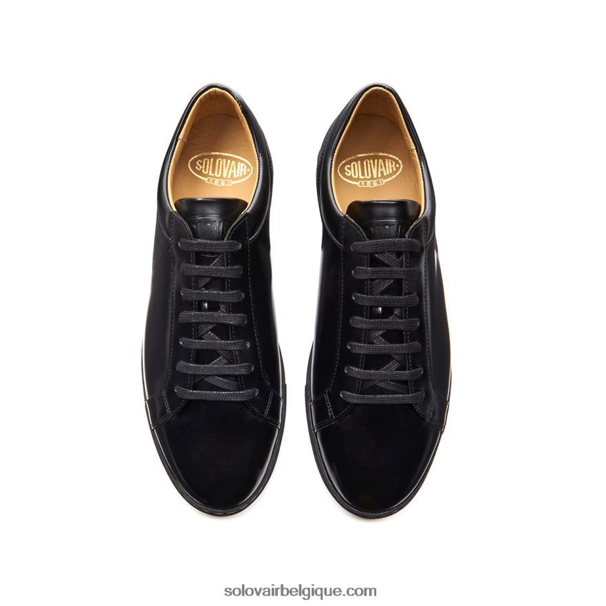 Basket Solovair Noir Brillant 070 48f40r226