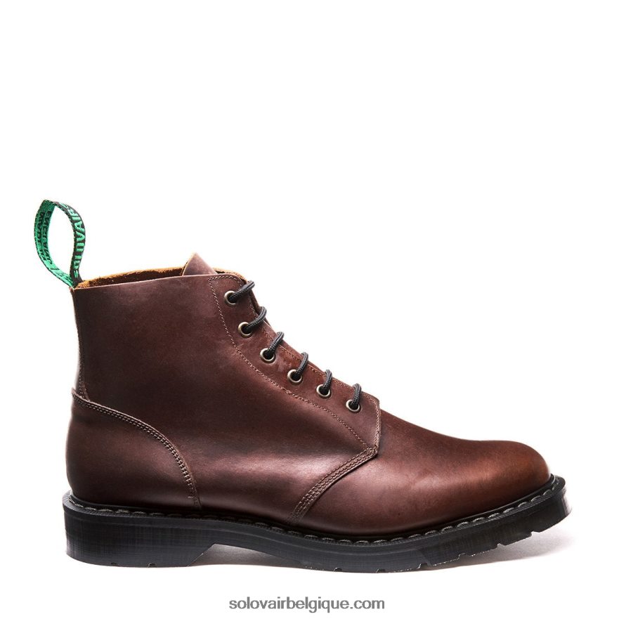 Femme Solovair Gaucho Crazy Horse Botte Astronaute à 6 Yeux 48f40r237