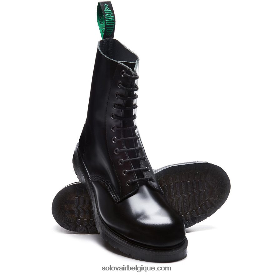 Femme Solovair Highlander Bottine Derby à Bout En Acier à 11 œillets 48f40r330