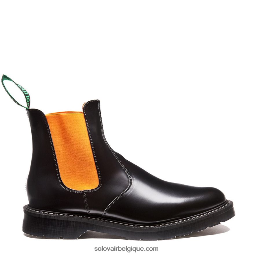 Femme Solovair Botte De Concessionnaire Orange Et Noire 48f40r273