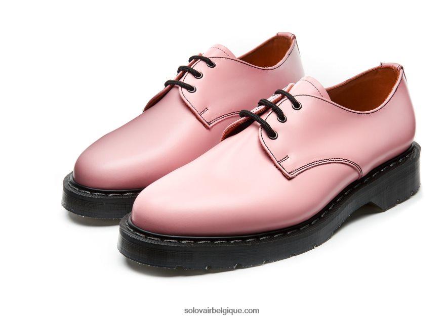 Femme Solovair Chaussure Gibson Rose Blush Brillante 48f40r385