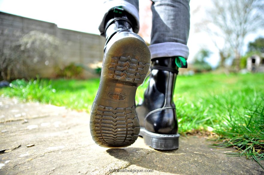 Hommes Solovair Botte Astronaute Noire à 11 œillets 48f40r1