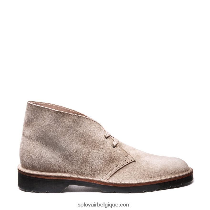 Hommes Solovair Bottine Chukka En Daim Sable 48f40r31