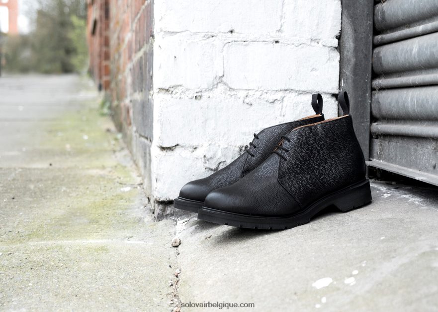 Homme Solovair Bottine Chukka Grain Noir 48f40r29