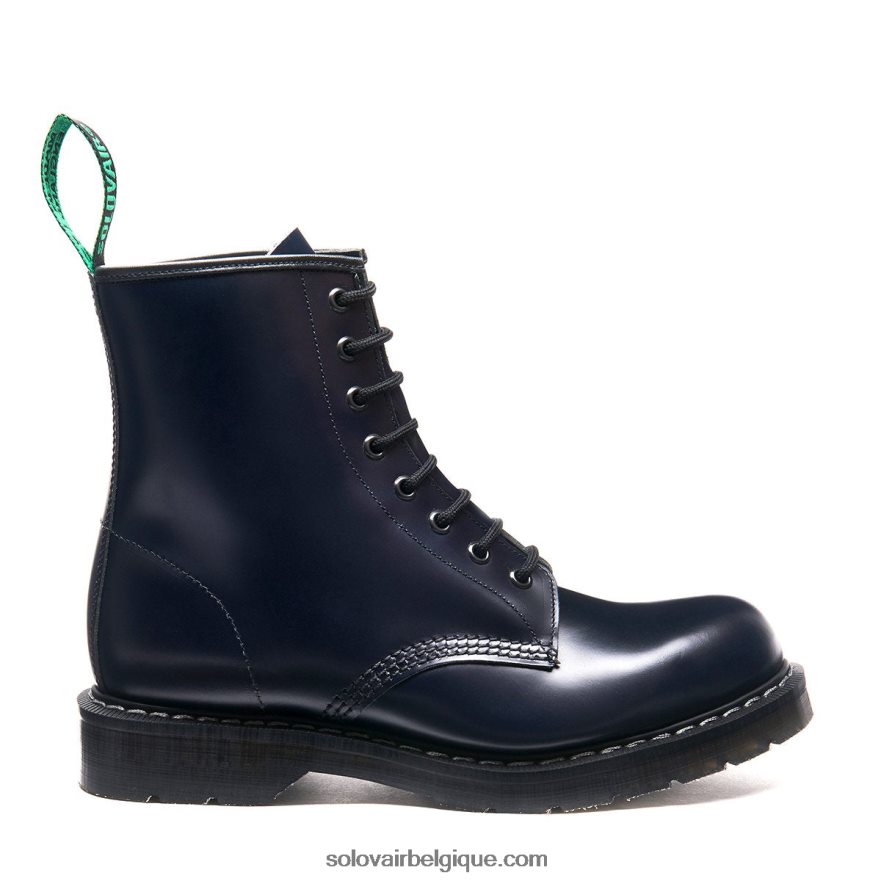 Homme Solovair Bottine Derby Bleu Marine à 8 œillets 48f40r94