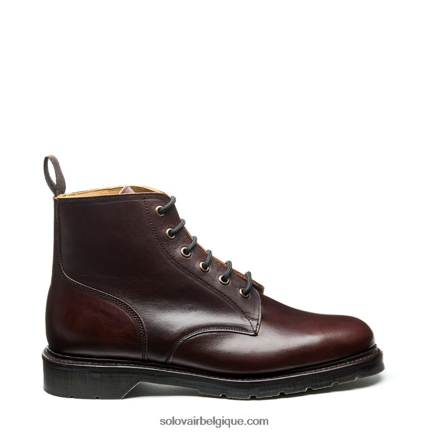 Homme Solovair Botte Derby Horween Marron à 6 Trous 48f40r86