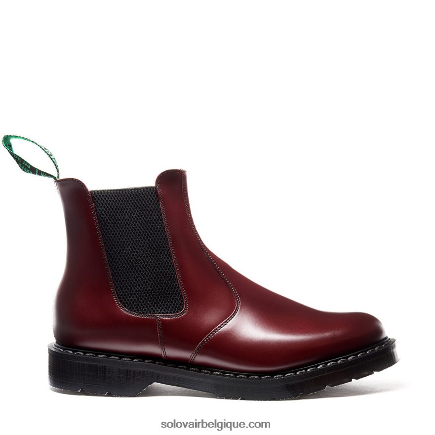 Hommes Solovair Botte De Concessionnaire Hi-shine Oxblood 48f40r42