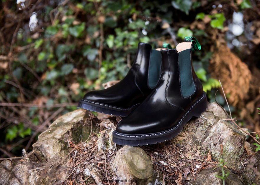 Hommes Solovair Botte De Concessionnaire Verte Et Noire 48f40r51