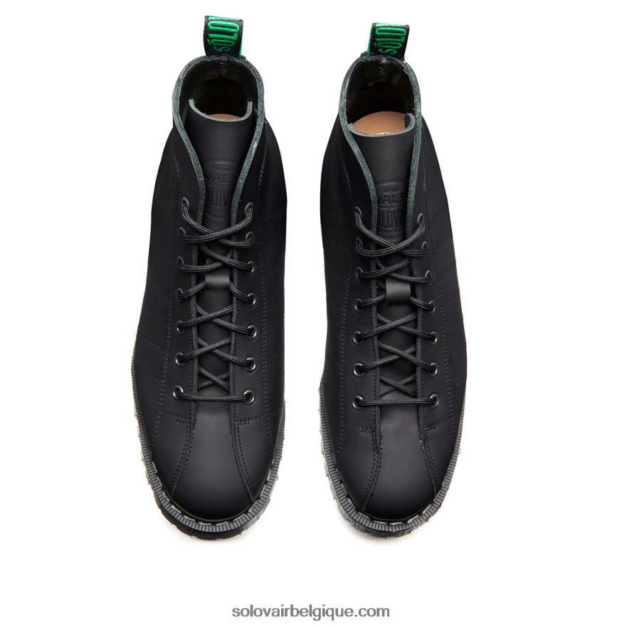 Hommes Solovair Botte De Rugby Grasse Noire Walsh 48f40r140