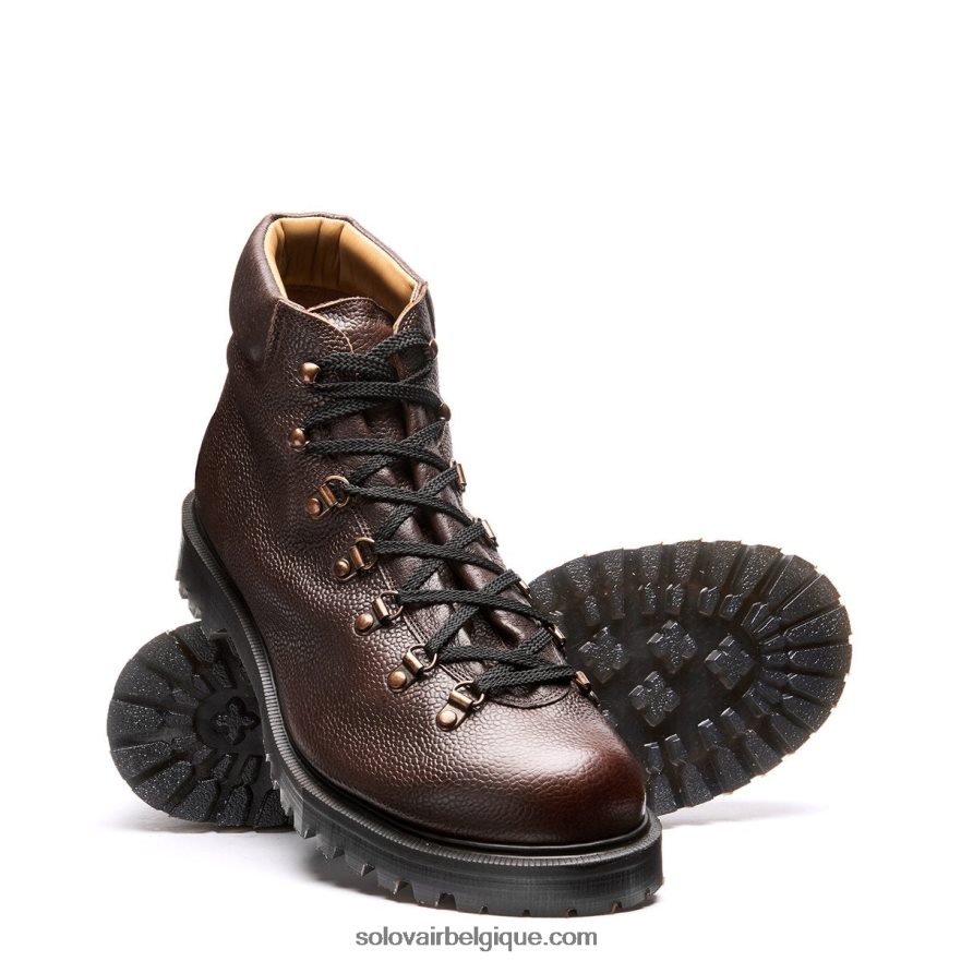 Hommes Solovair Randonneur Urbain Grain De Noyer 48f40r139