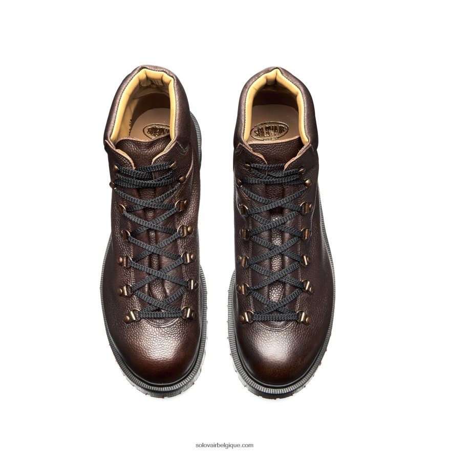 Hommes Solovair Randonneur Urbain Grain De Noyer 48f40r139