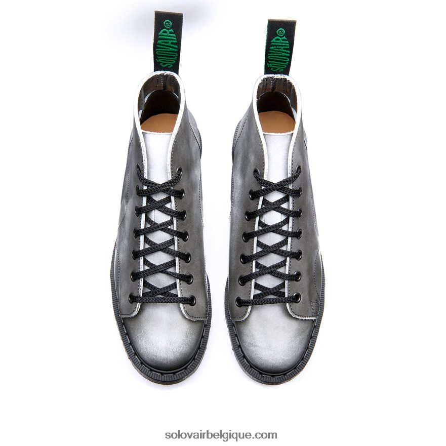 Hommes Solovair Botte De Singe à 7 œillets Gris Nuage 48f40r153