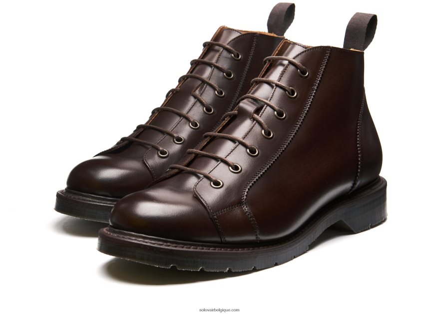 Hommes Solovair Botte De Singe En Noyer 48f40r156