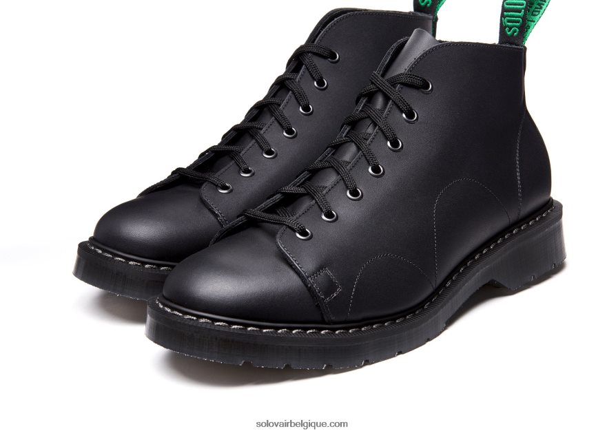 Hommes Solovair Botte De Singe Graisseuse Noire 48f40r148