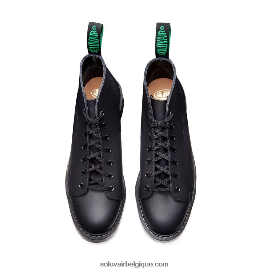 Hommes Solovair Botte De Singe Graisseuse Noire 48f40r148