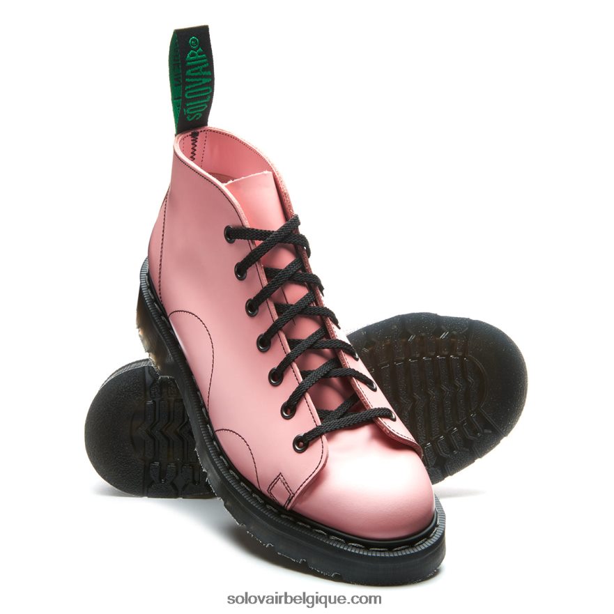 Homme Solovair Botte Singe Haute Brillance Rose Blush 48f40r146