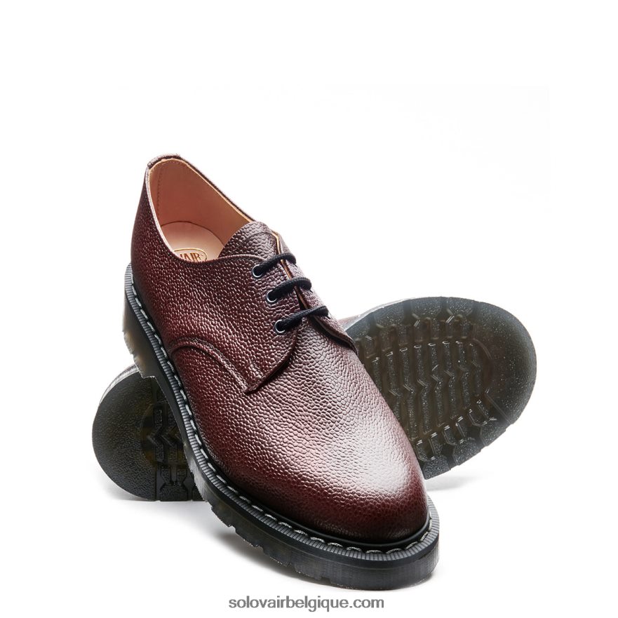 Hommes Solovair Chaussure Gibson à 3 œillets à Grain De Piment 48f40r200