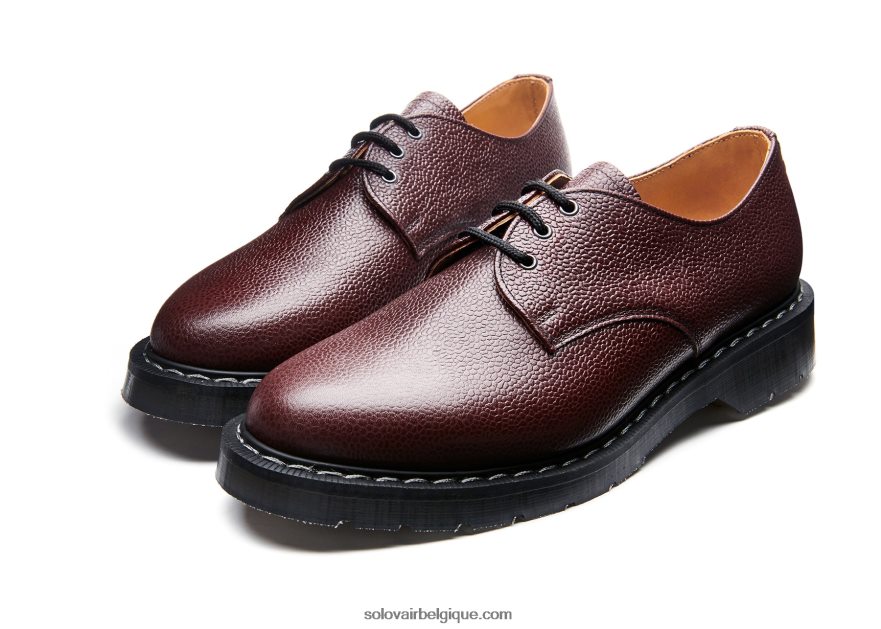 Hommes Solovair Chaussure Gibson à 3 œillets à Grain De Piment 48f40r200