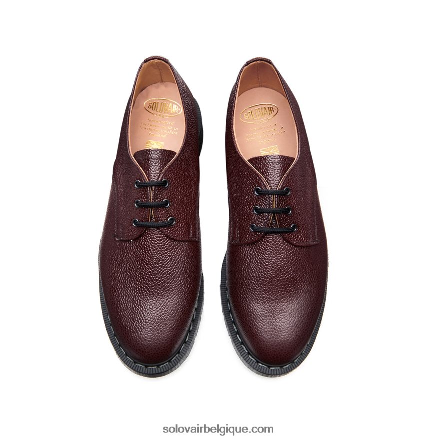 Hommes Solovair Chaussure Gibson à 3 œillets à Grain De Piment 48f40r200