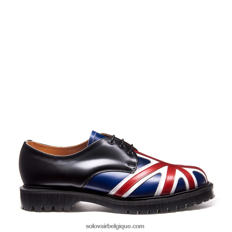 Hommes Solovair Chaussure Union Jack Gibson 48f40r196