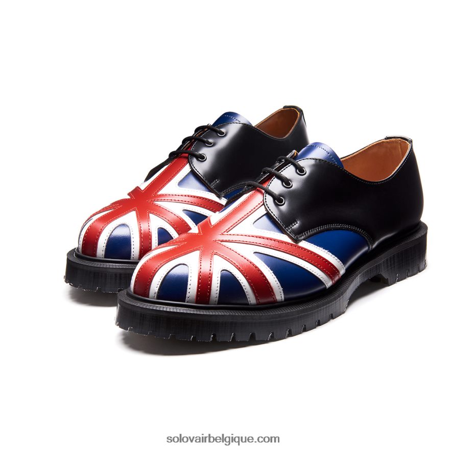 Hommes Solovair Chaussure Union Jack Gibson 48f40r196
